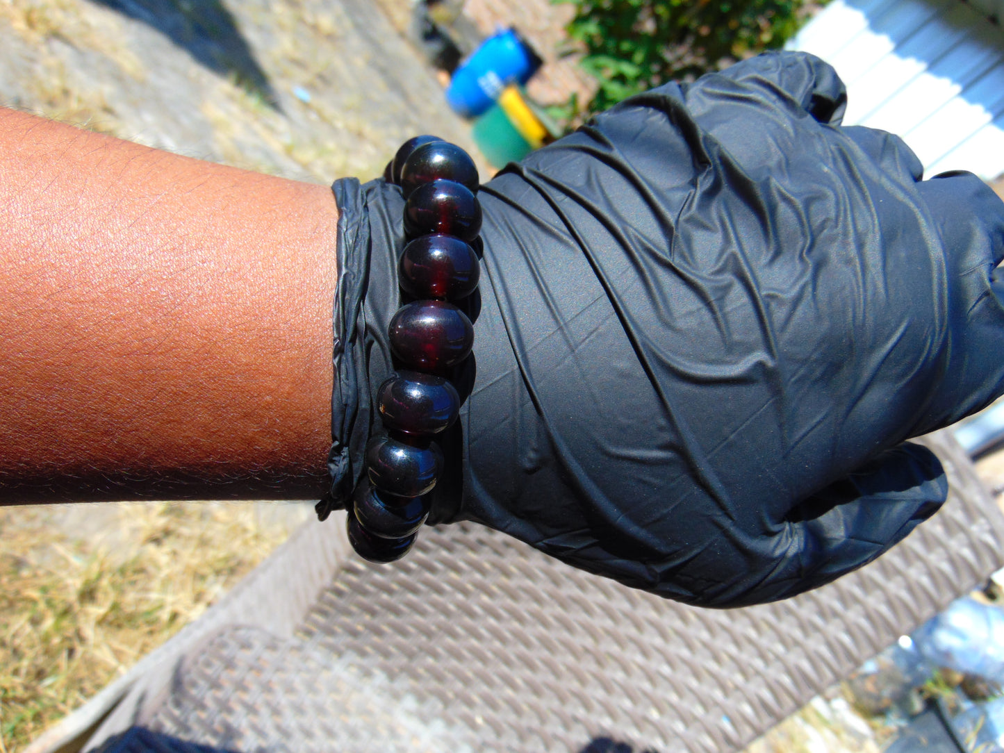 21 Gram 18 small Beads Bracelet Indonesian Cherry Red Amber 12x14 mm for Healing FR101