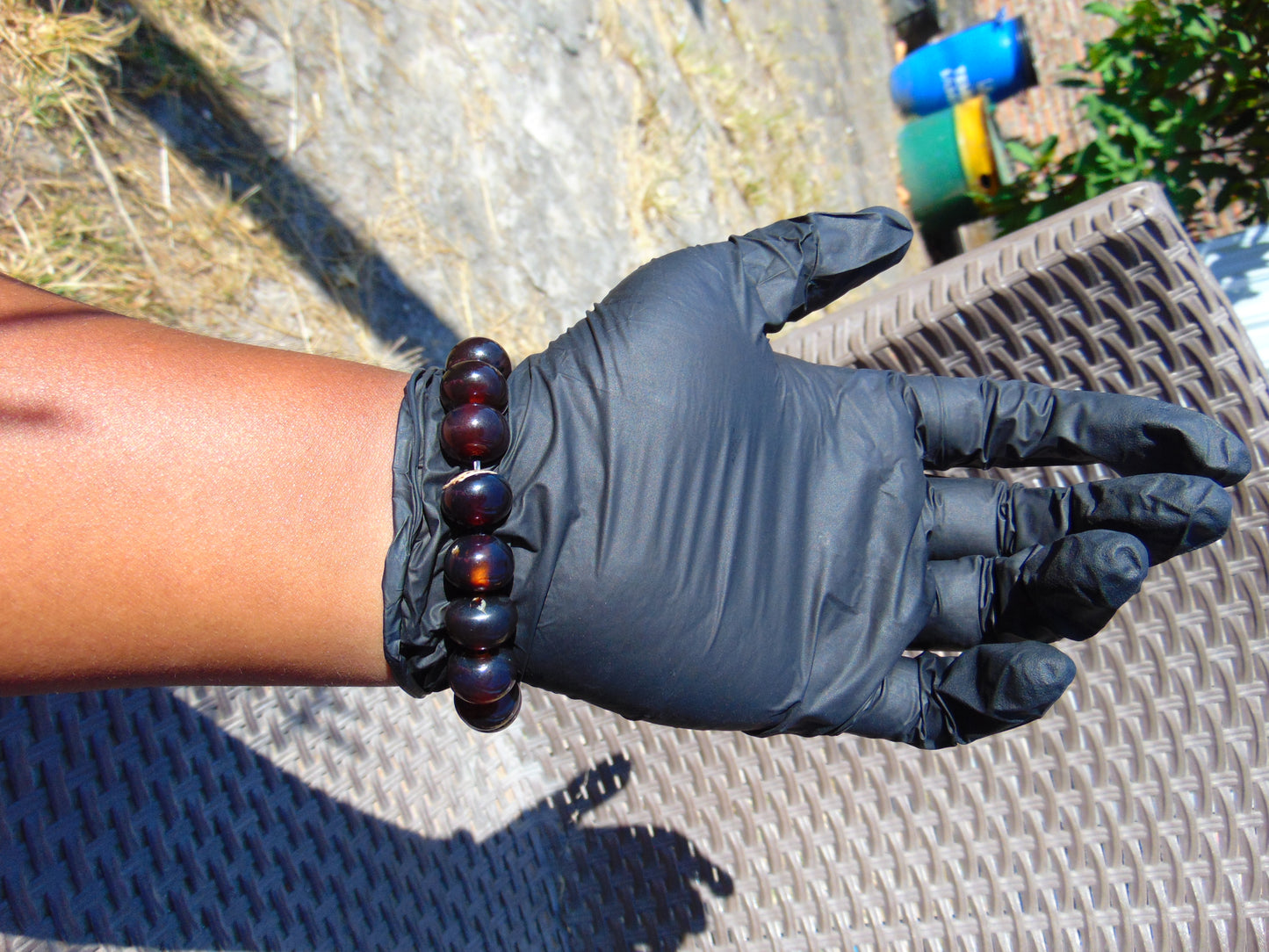 19 Gram 18 small Beads Bracelet Indonesian Cherry Red Amber 12 mm for Healing FR100