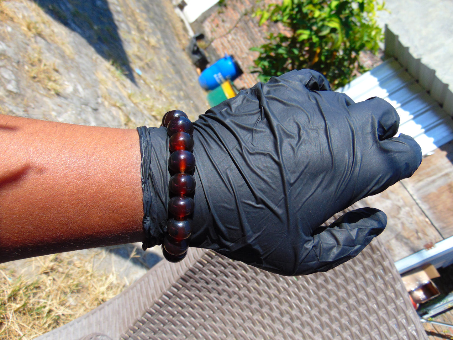 18 Gram 18 small Beads Bracelet Indonesian Cherry Red Amber for Healing FR99