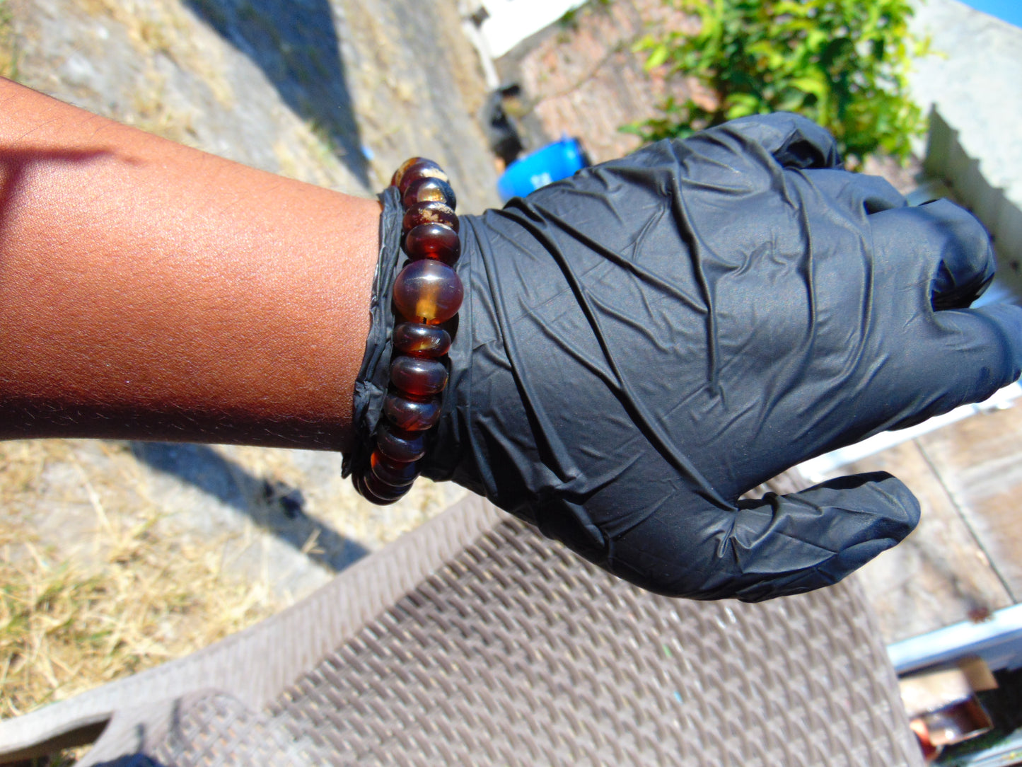 17 gr Bracelet Tasbih 33+1 Beads Indonesian White Yellow Red Bluish Amber for Healing BT5