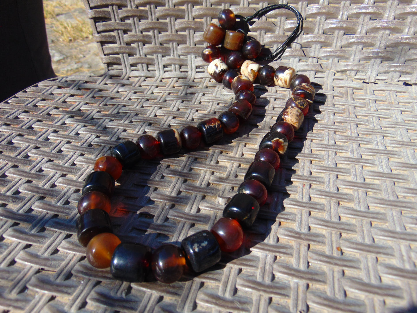 117 gr Small Beads Combination Necklace Indonesian Amber for Healing FR84