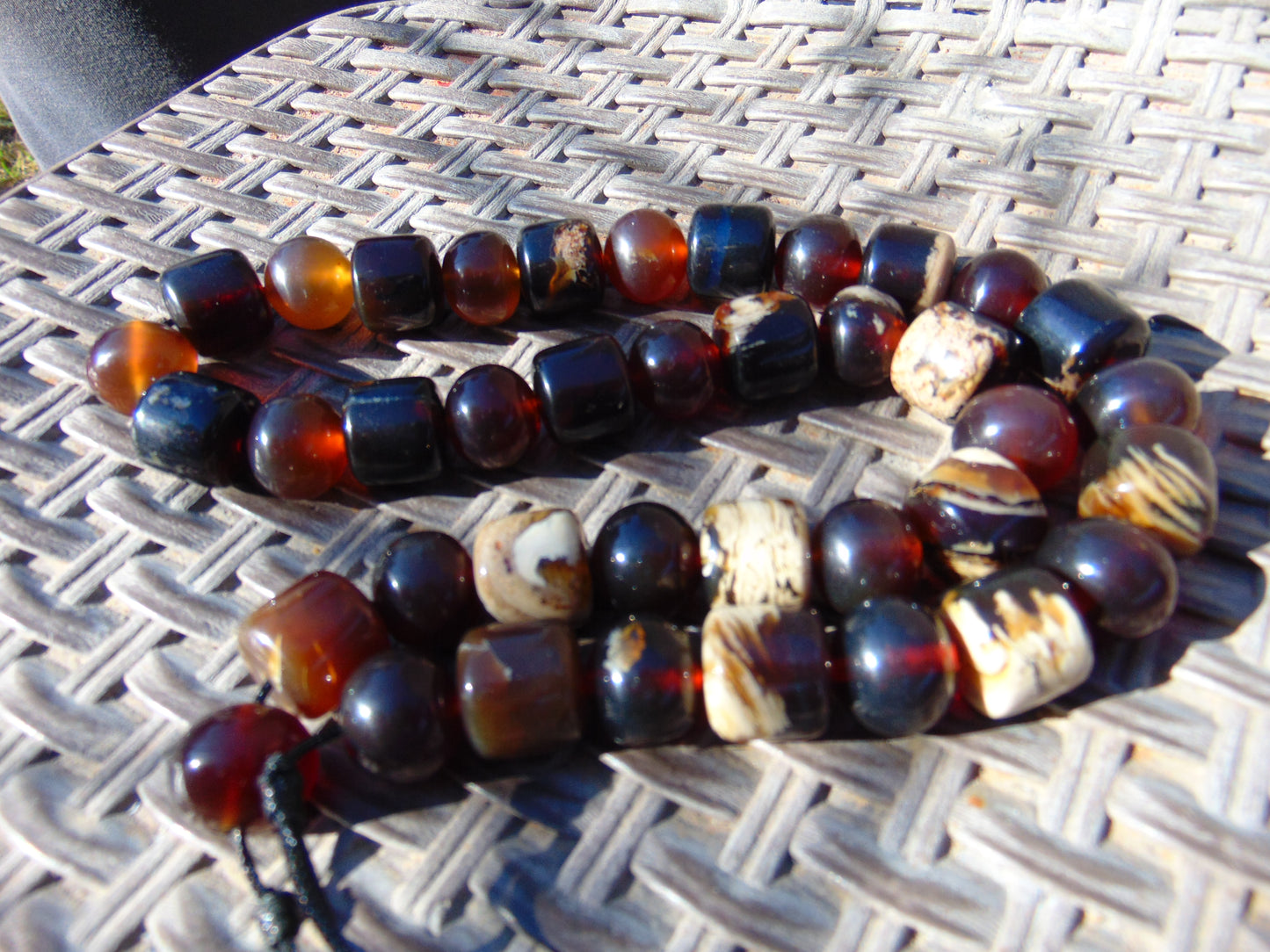 117 gr Small Beads Combination Necklace Indonesian Amber for Healing FR84