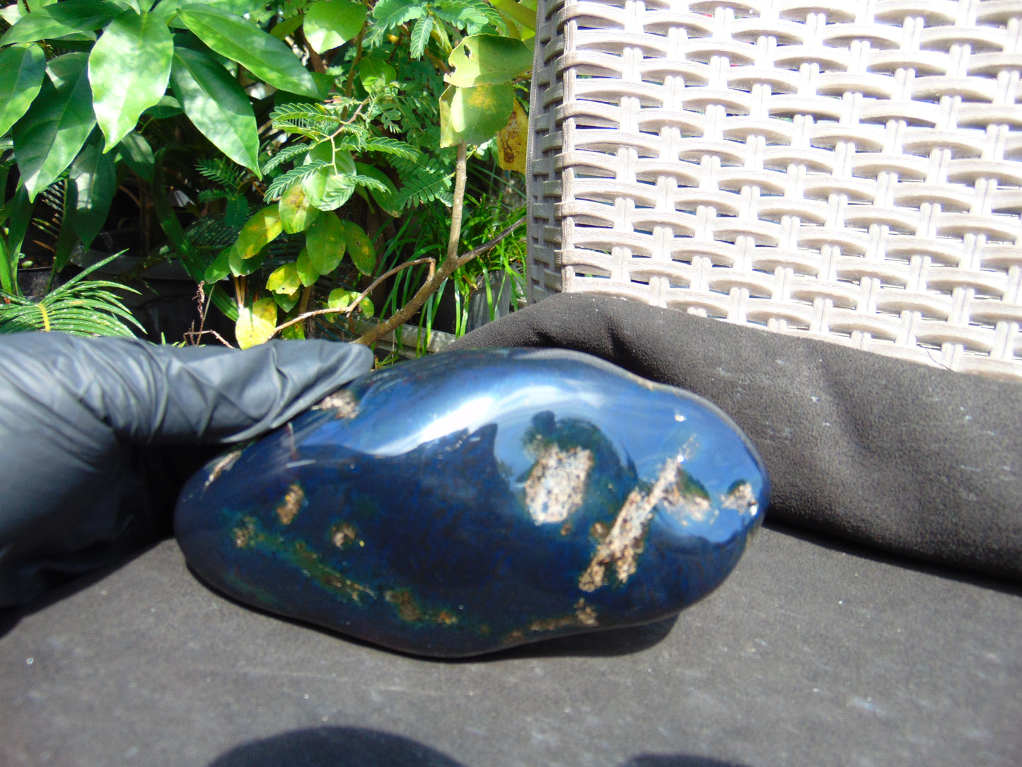 240 gram Full polished Indonesian Blue Amber for Healing AR129