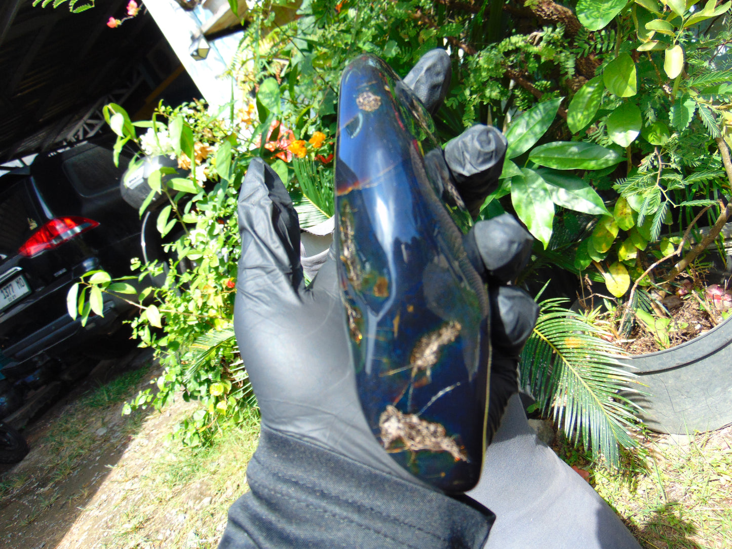 240 gram Full polished Indonesian Blue Amber for Healing AR129