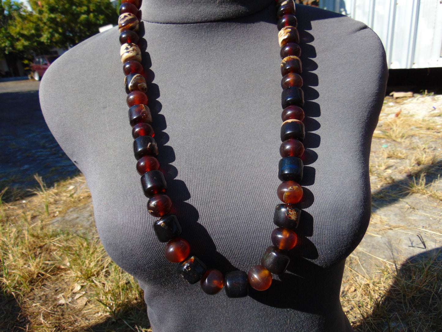 117 gr Small Beads Combination Necklace Indonesian Amber for Healing FR84