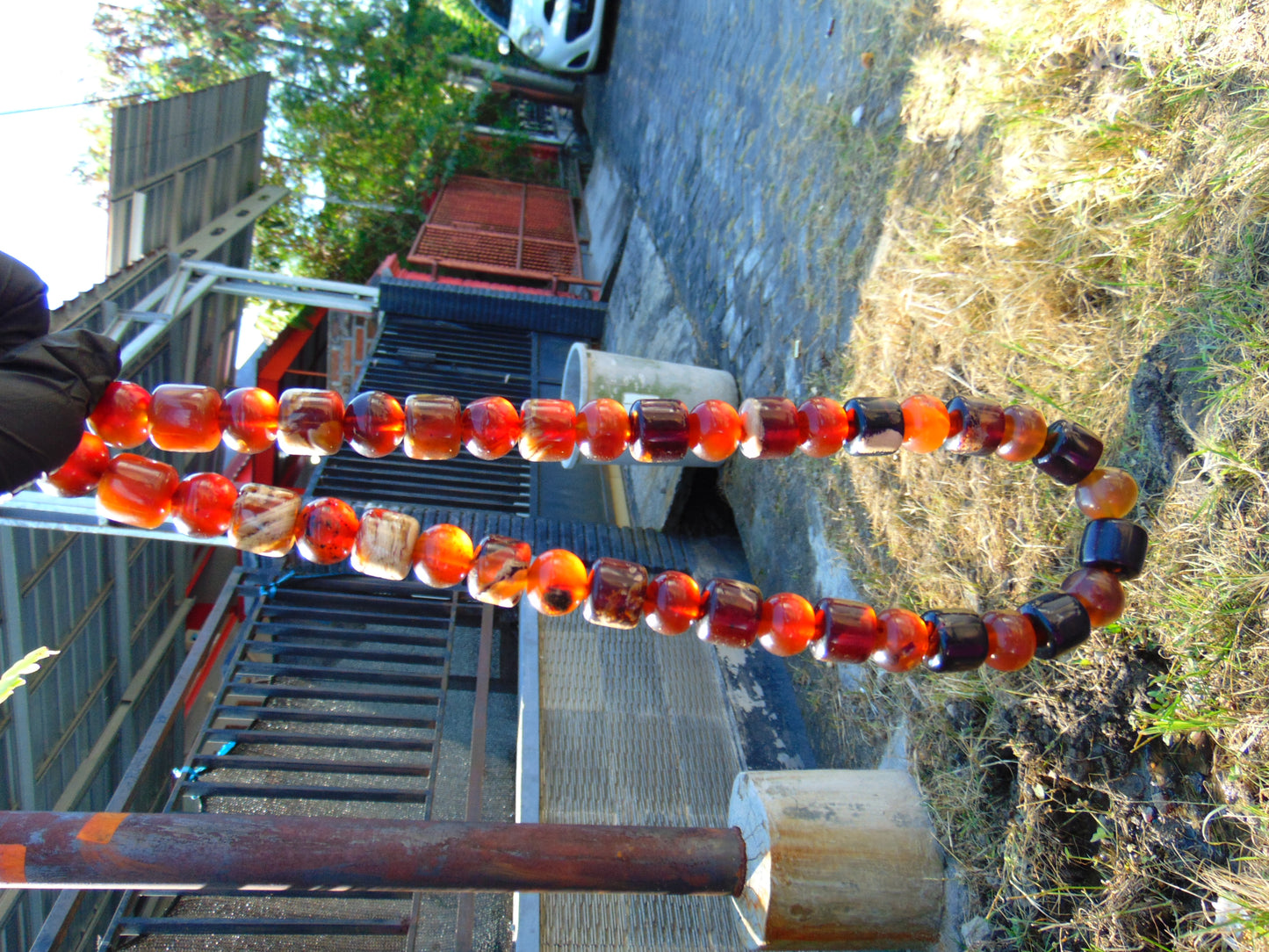 117 gr Small Beads Combination Necklace Indonesian Amber for Healing FR84