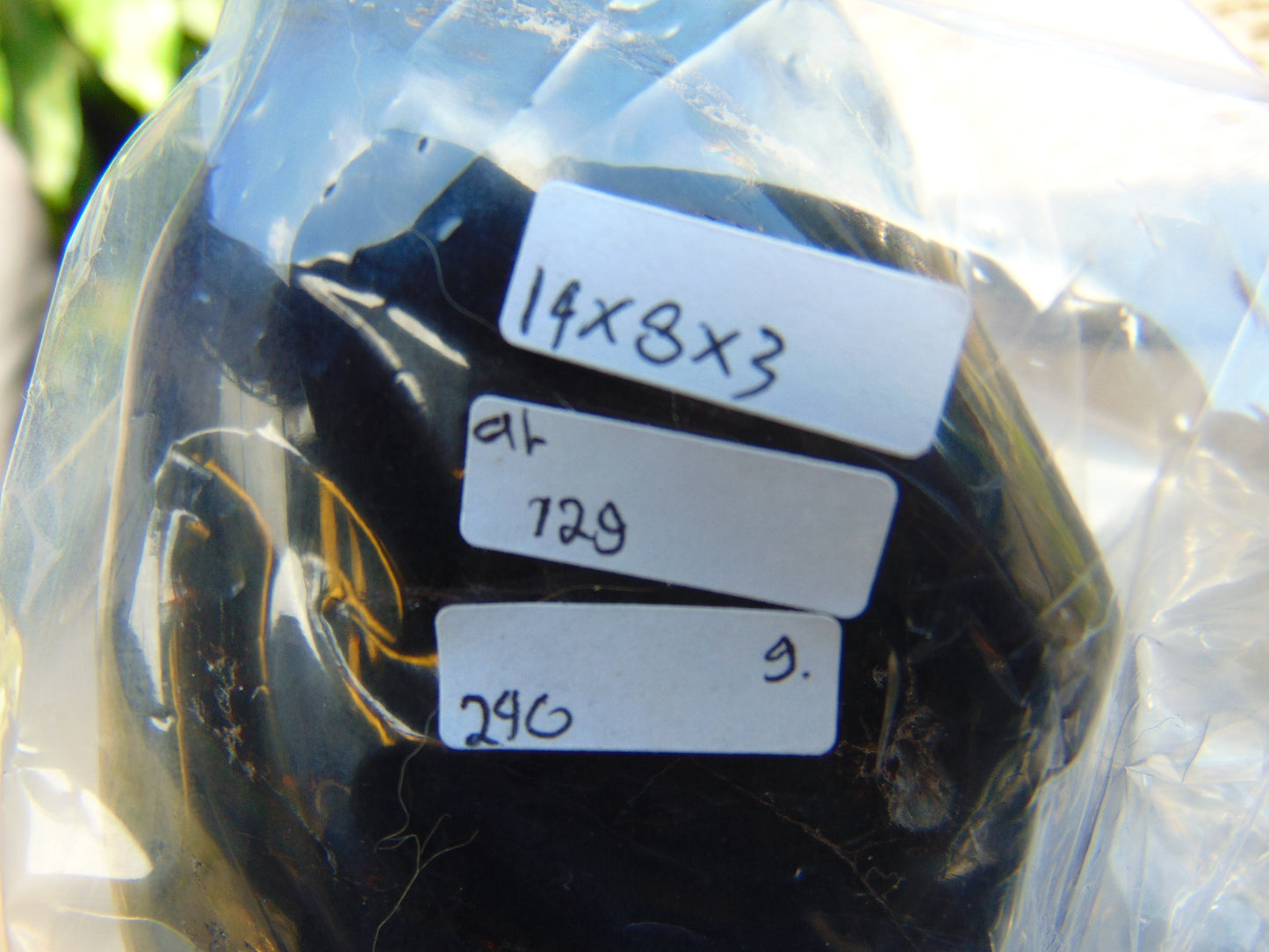 240 gram Full polished Indonesian Blue Amber for Healing AR129