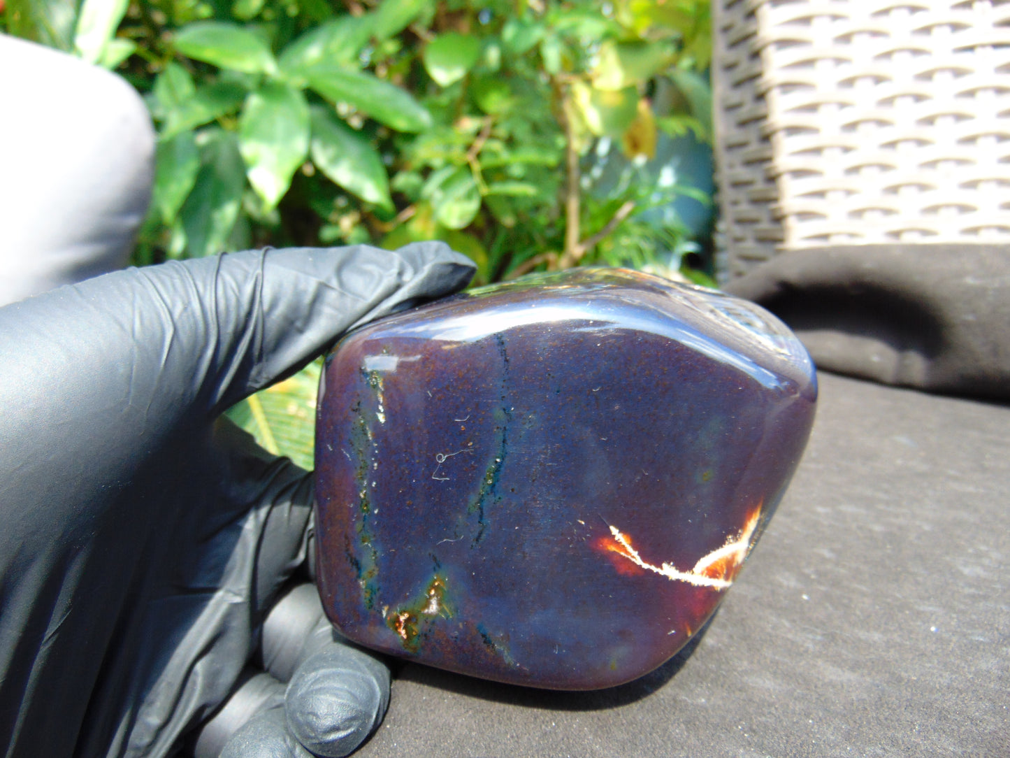 310 gram Full polished Indonesian Blue Amber for Healing ML73