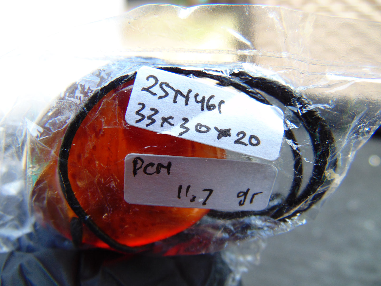 11.7 gram Pendant Indonesian Crystal Amber for Healing 25N461