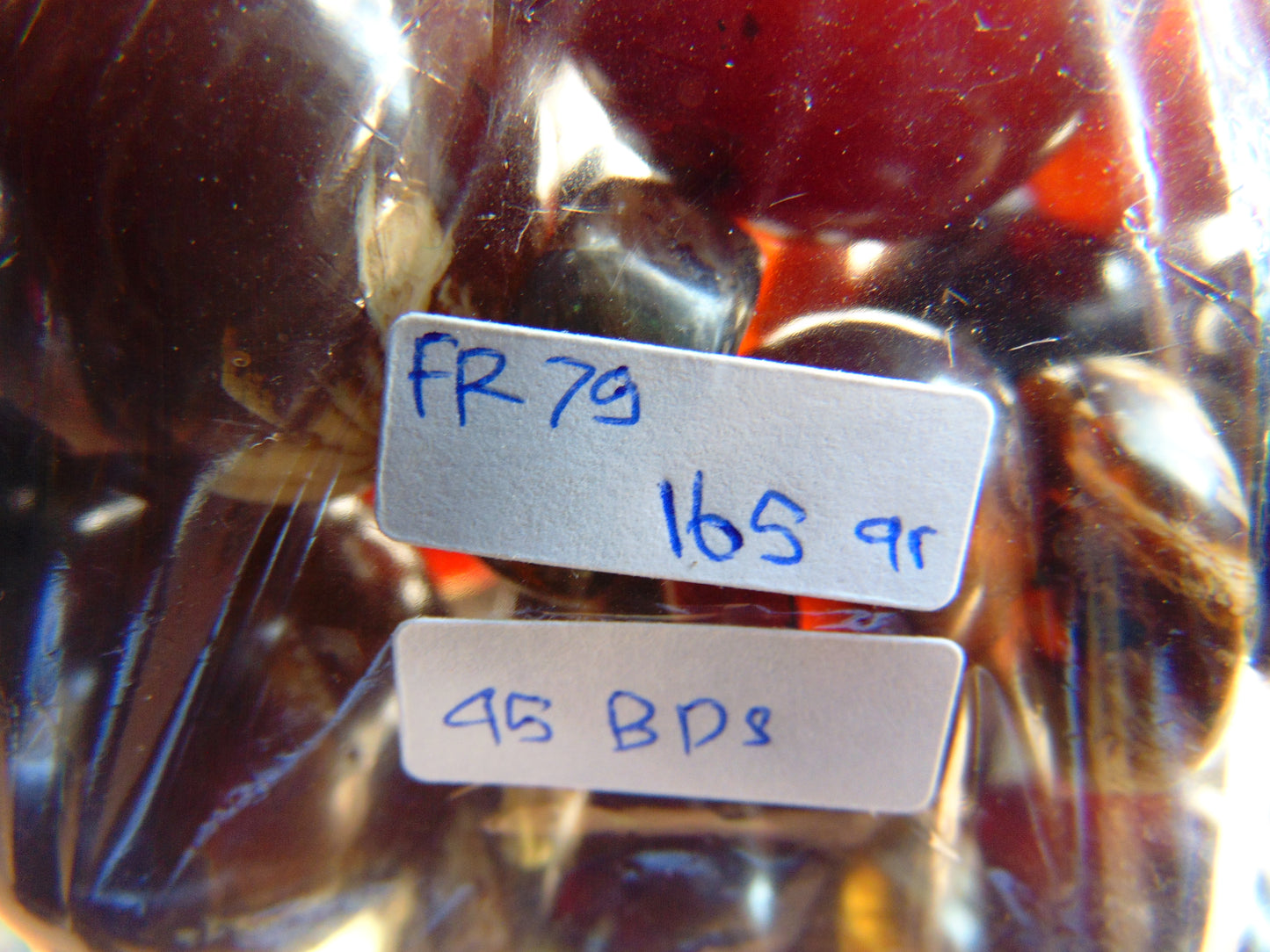 165 gr Small Beads Combination Necklace Indonesian Red White Amber for Healing FR79