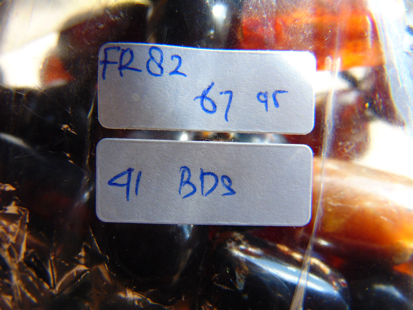 67 gr Small Beads Combination Necklace Indonesian Dark Red Amber for Healing FR82