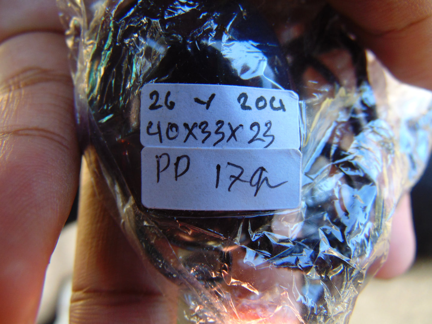 17 gram Pendant Indonesian Blue Amber for Healing 26Y204
