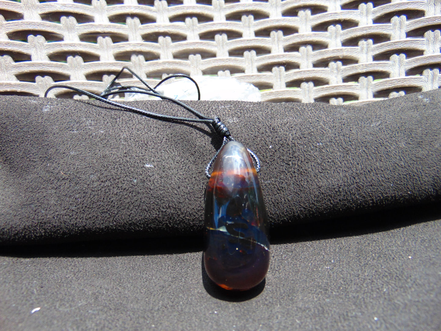 15 gr Teardrop Pendant Indonesian Amber for Healing 25A48