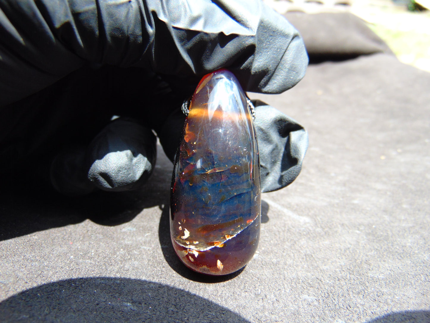15 gr Teardrop Pendant Indonesian Amber for Healing 25A48