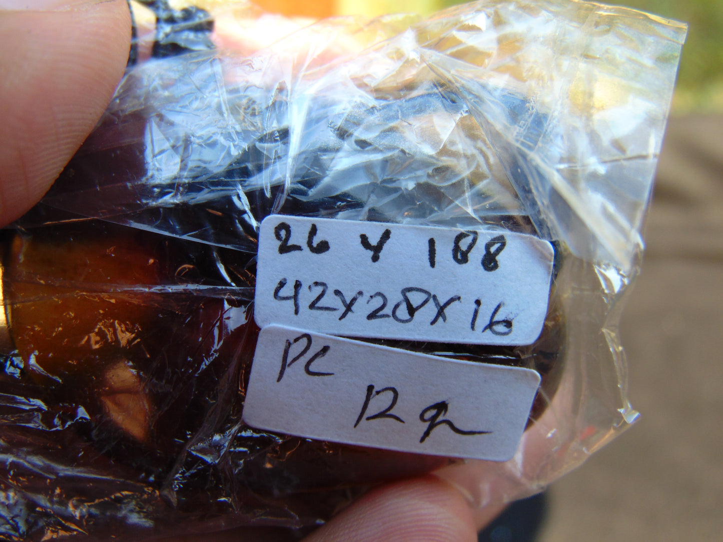 12 gram Pendant Indonesian Blue Amber for Healing 26Y188
