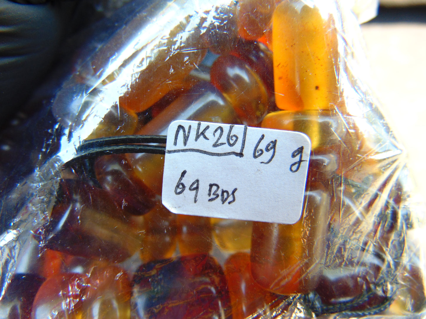 69 gram Small Beads Combination Necklace Indonesian Amber for Healing NK26