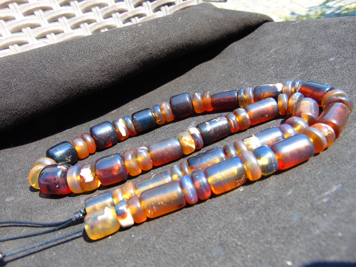 73 gram Small Beads Combination Necklace Indonesian Amber for Healing NK33