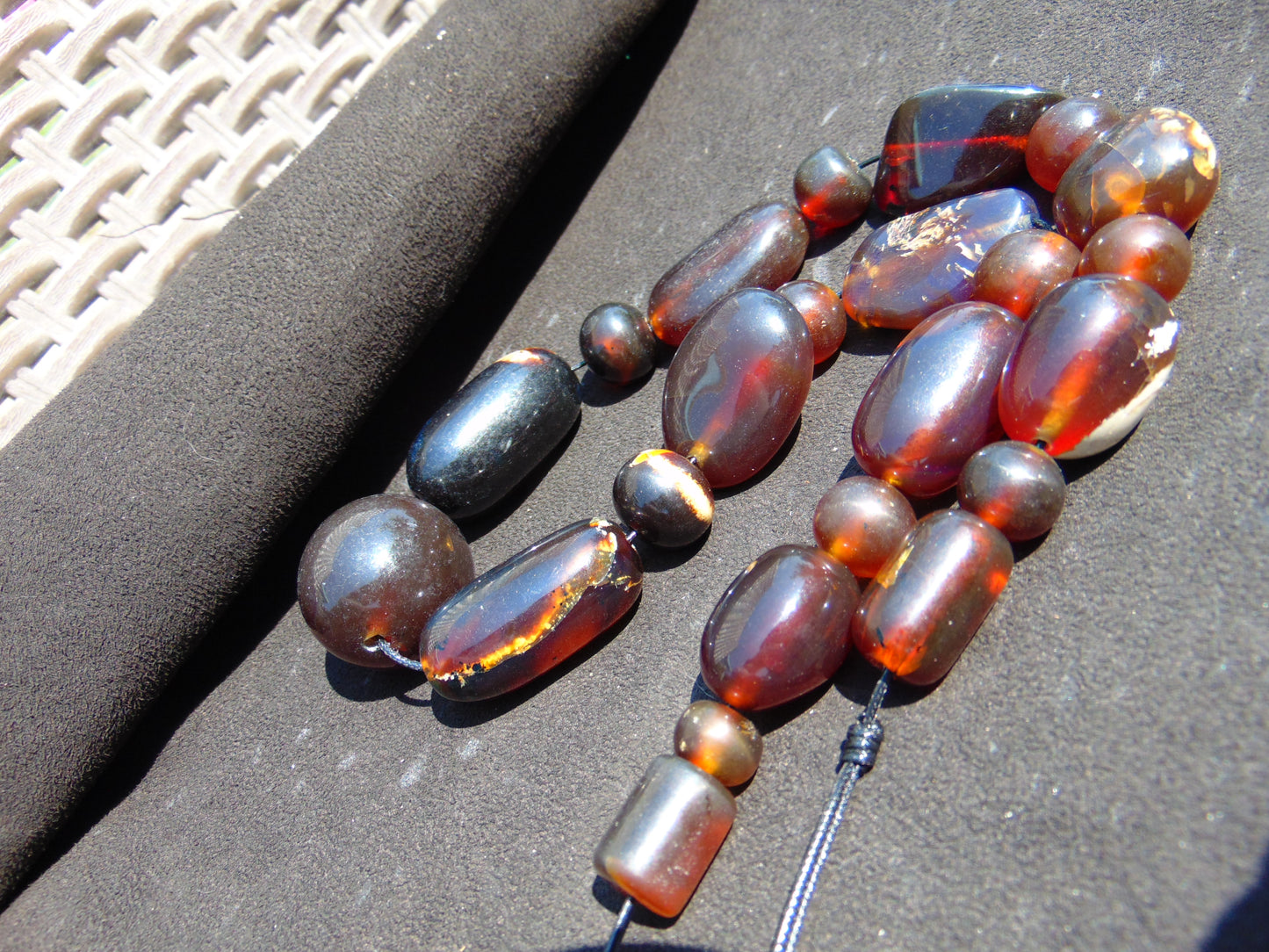 114 gram Small Beads Combination Necklace Indonesian Amber for Healing NK9