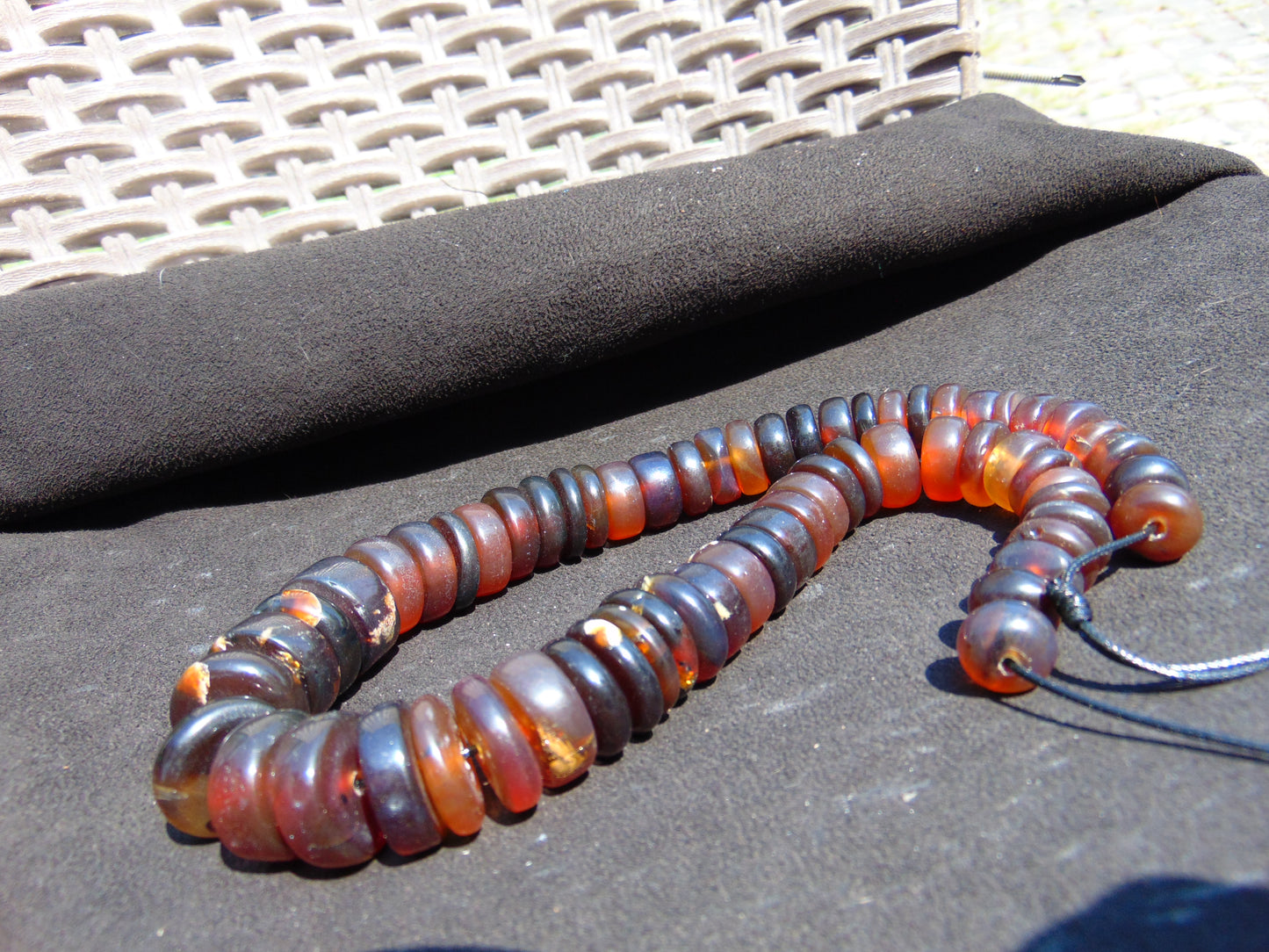 81 gram Small Beads Combination Necklace Indonesian Amber for Healing NE3A