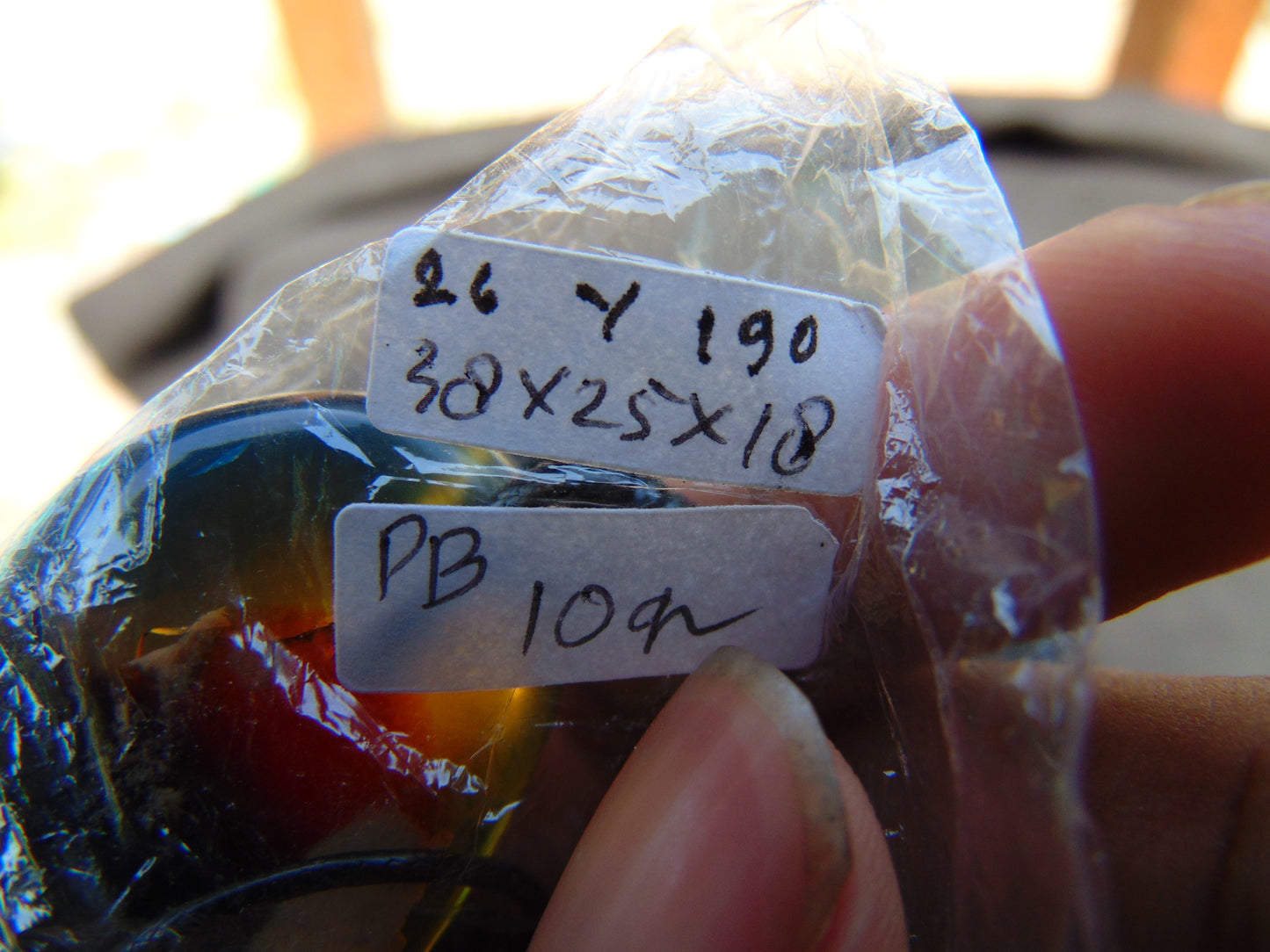10 gram Pendant Indonesian Blue Amber for Healing 26Y190