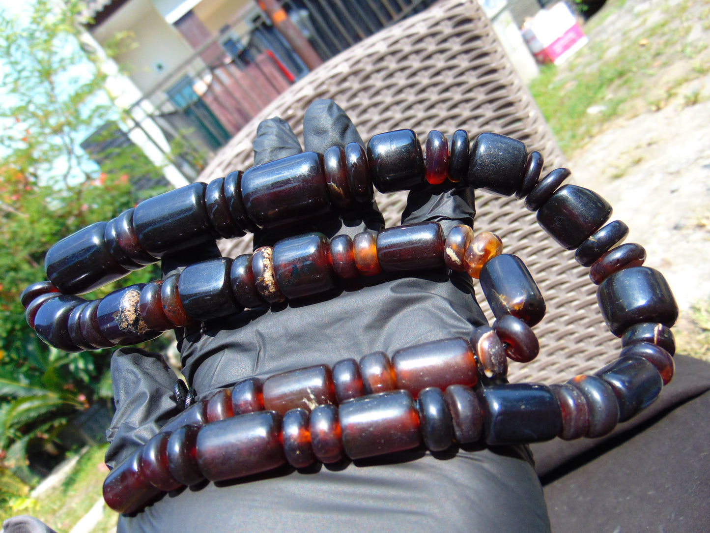 103 gram Small Beads Combination Necklace Indonesian Amber for Healing NK20