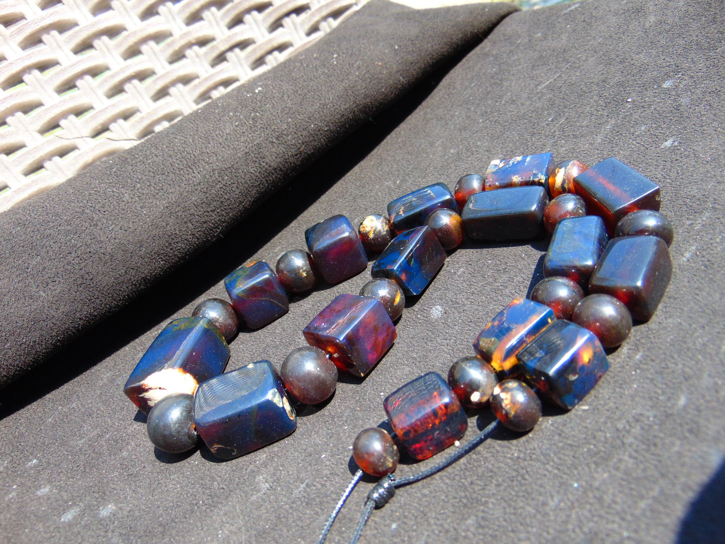 85 gram Small Beads Combination Necklace Indonesian Amber for Healing NK16