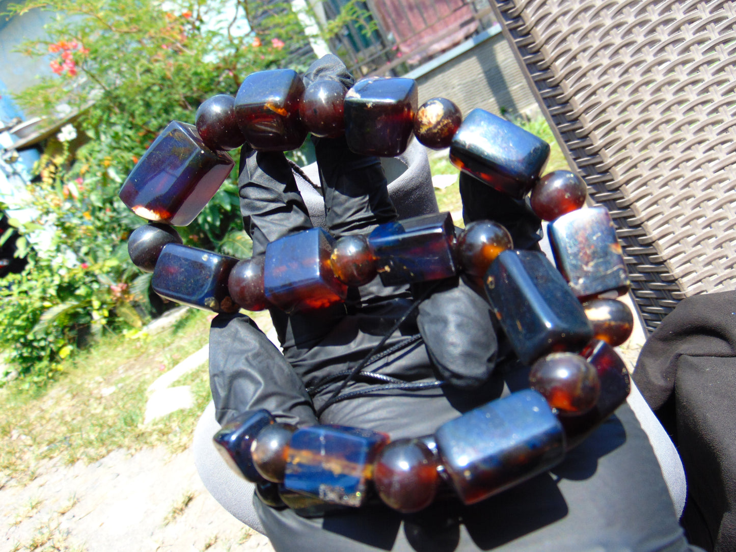 85 gram Small Beads Combination Necklace Indonesian Amber for Healing NK16