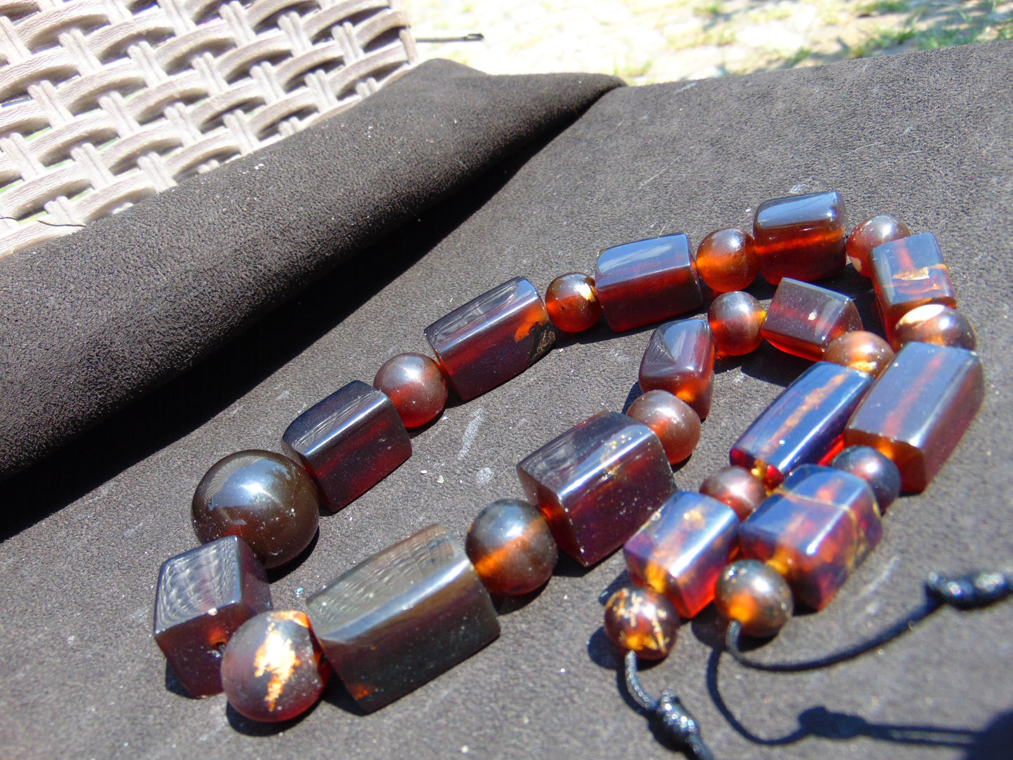 96 gram Small Beads Combination Necklace Indonesian Amber for Healing NK18