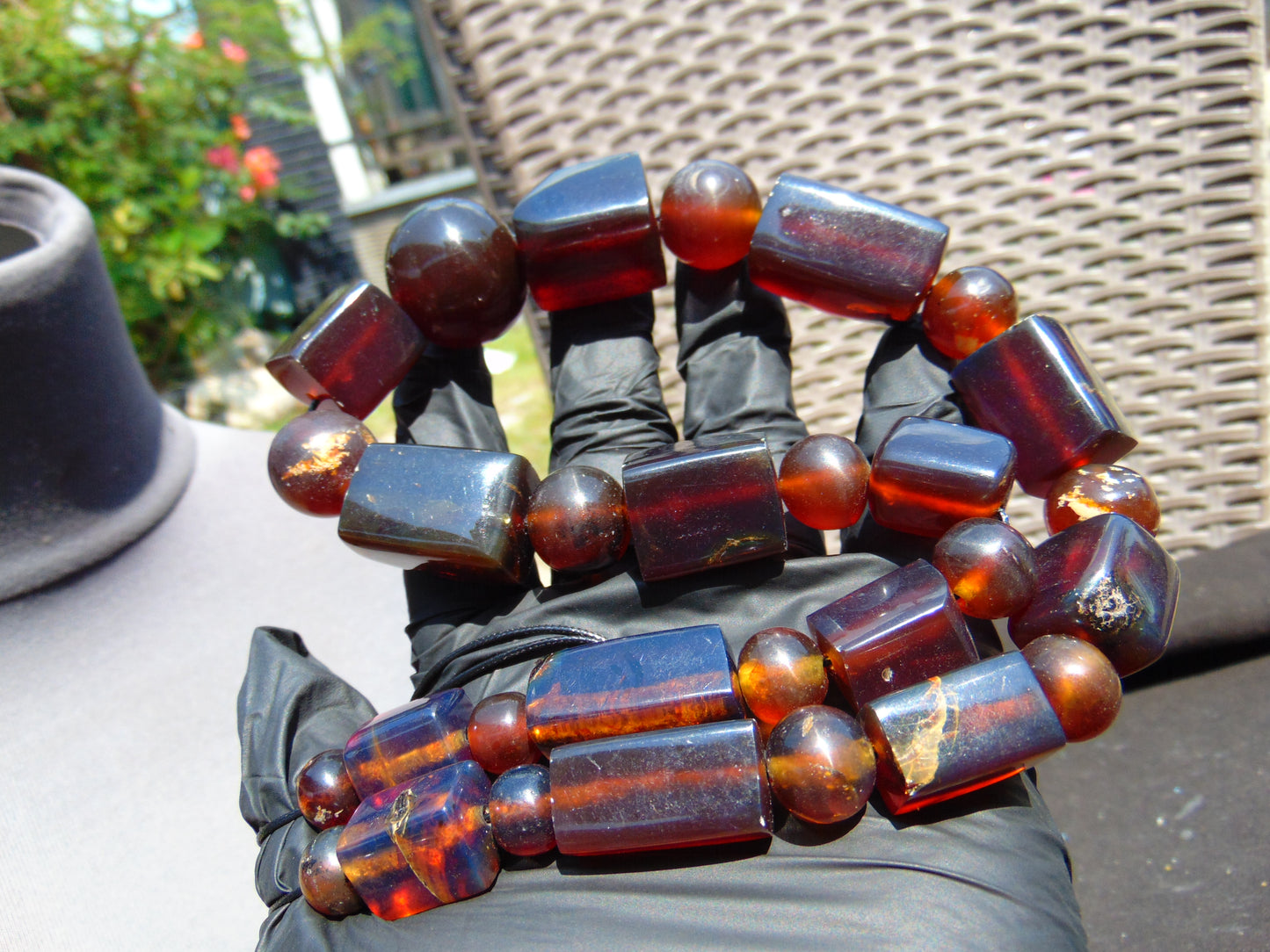 96 gram Small Beads Combination Necklace Indonesian Amber for Healing NK18