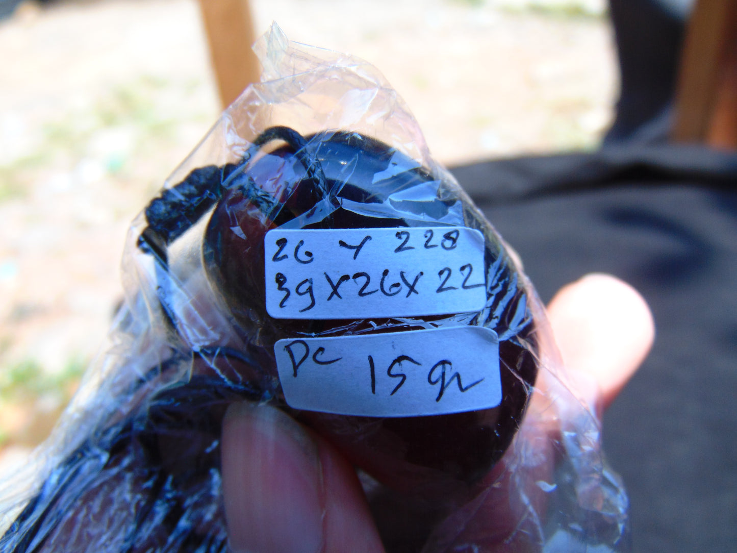 15 gram Pendant Indonesian Blue Amber for Healing 26Y228