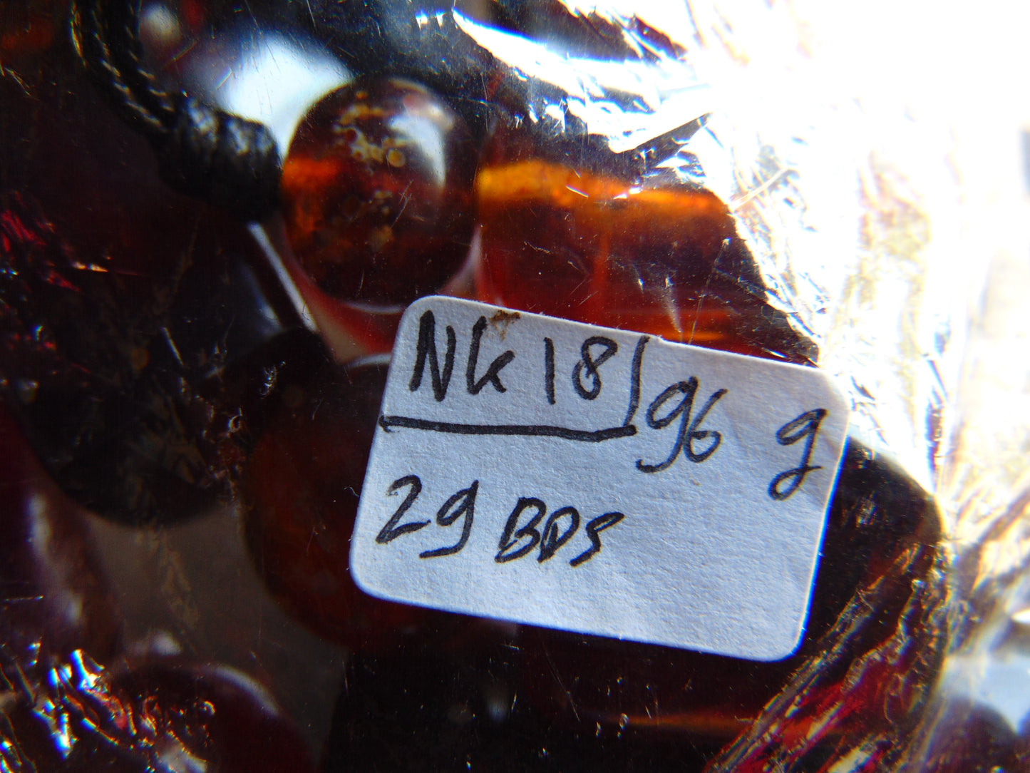 96 gram Small Beads Combination Necklace Indonesian Amber for Healing NK18