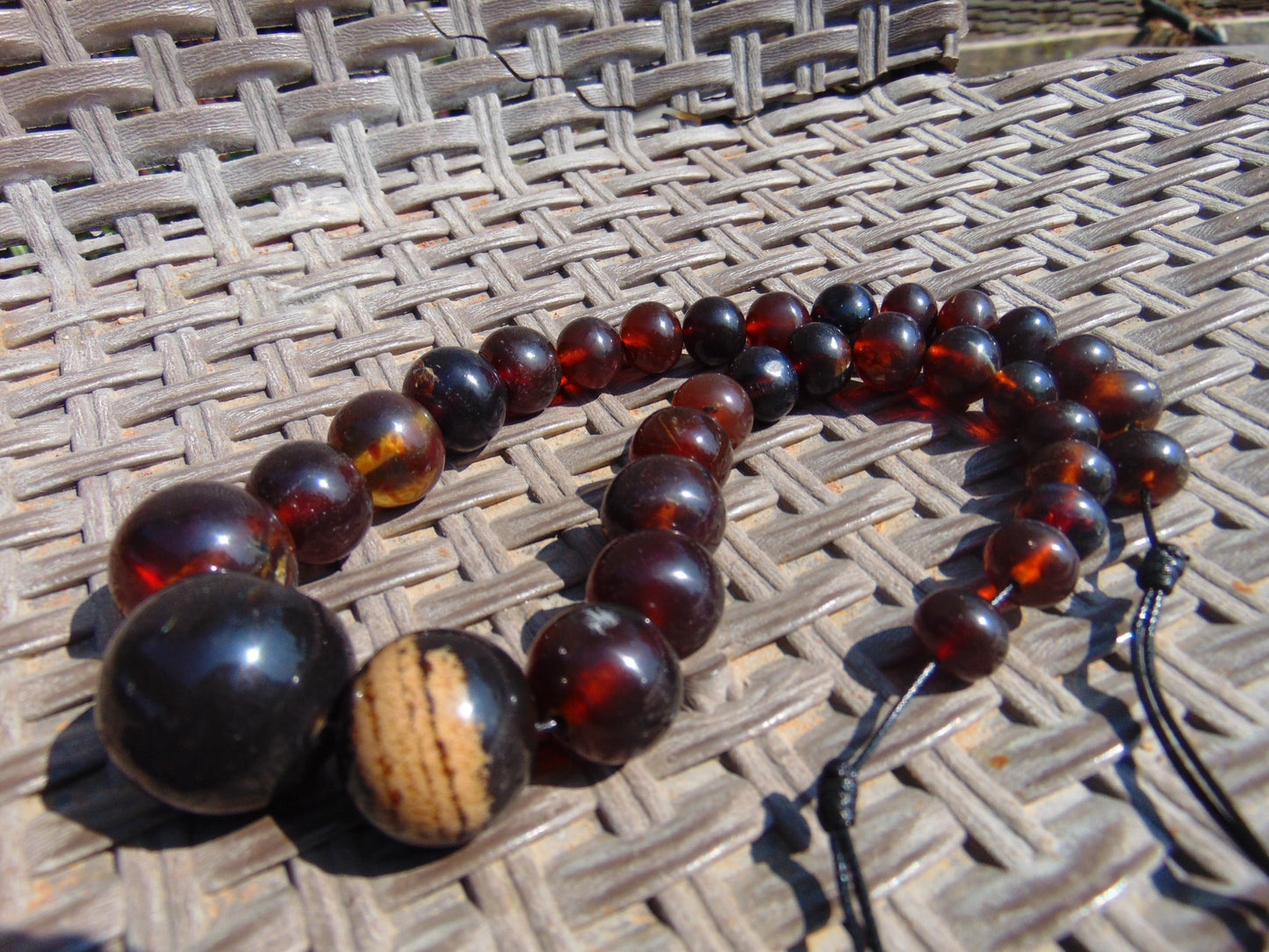 57 gram Small Beads Combination Necklace Indonesian Amber for Healing NE9