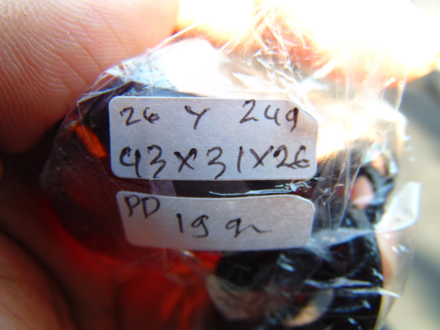 19 gram Pendant Indonesian AAAA Blue Amber for Healing 26Y249