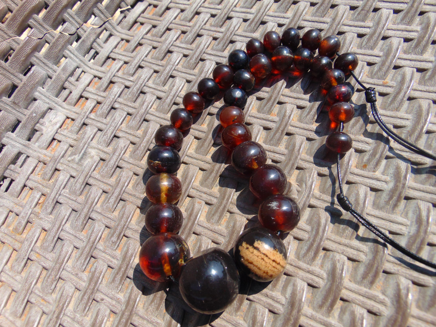 57 gram Small Beads Combination Necklace Indonesian Amber for Healing NE9