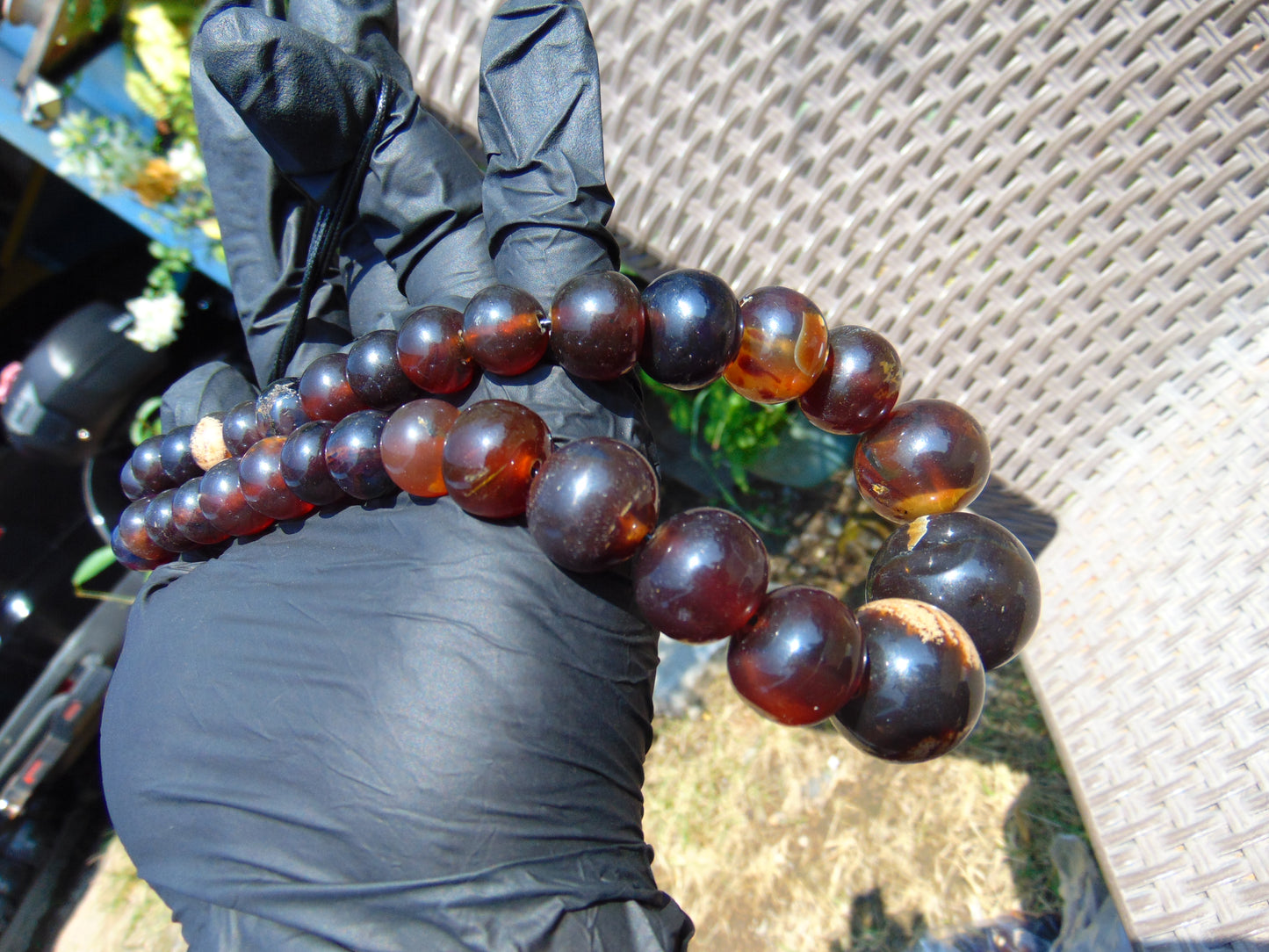 57 gram Small Beads Combination Necklace Indonesian Amber for Healing NE9
