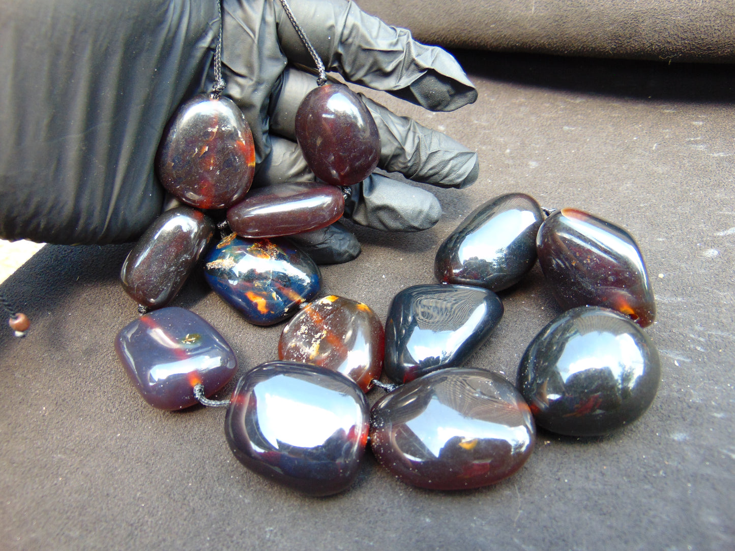 169 gr Big Necklace Indonesian Amber for Healing A13K57