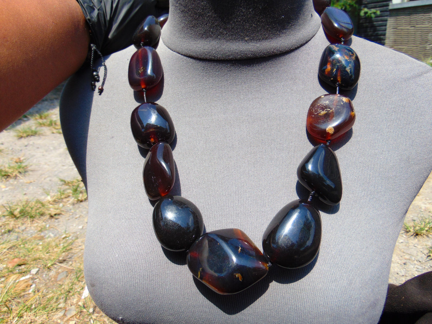 169 gr Big Necklace Indonesian Amber for Healing A13K57