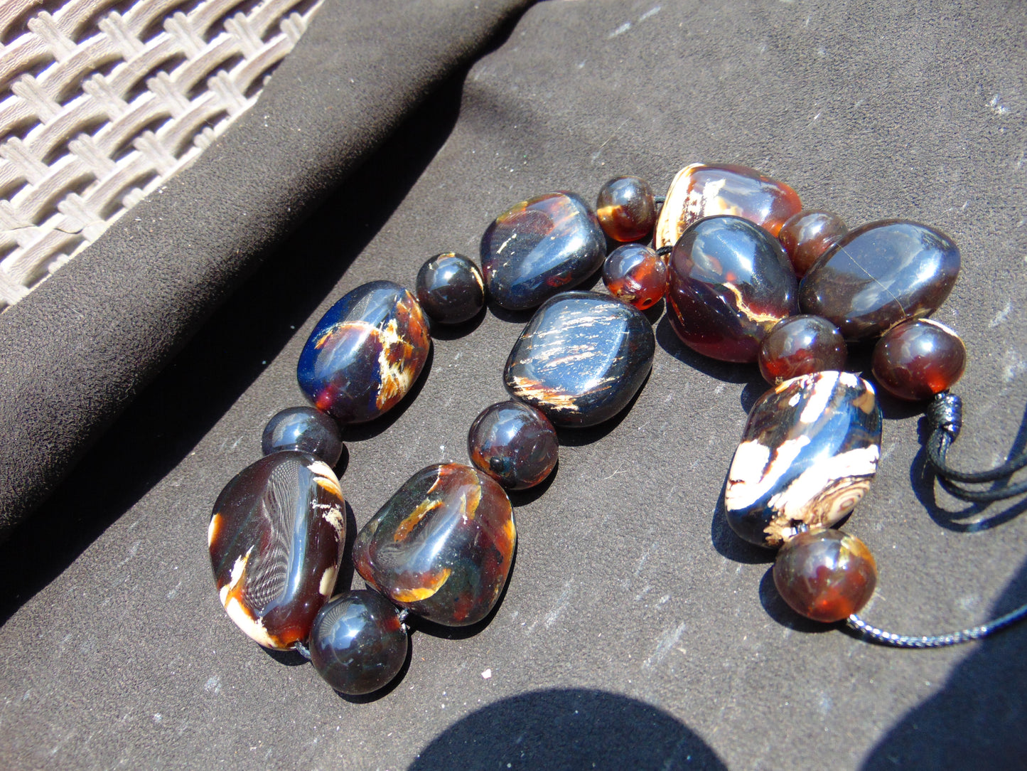 170 gram Small Beads Combination Necklace Indonesian Amber for Healing NK30