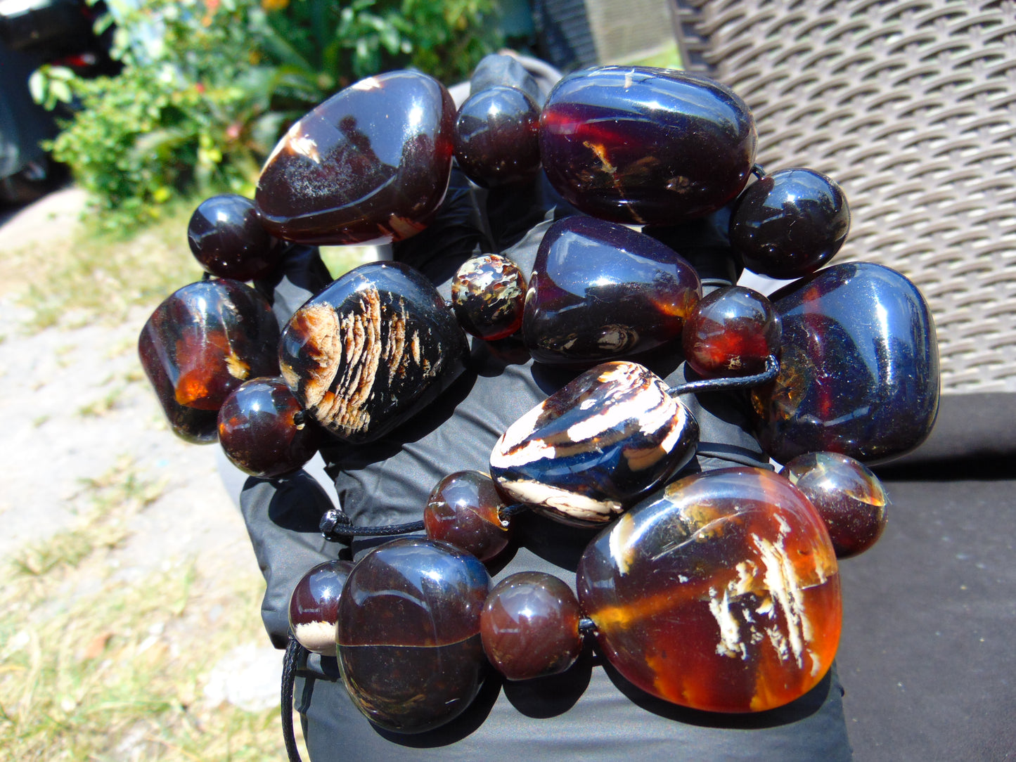 170 gram Small Beads Combination Necklace Indonesian Amber for Healing NK30