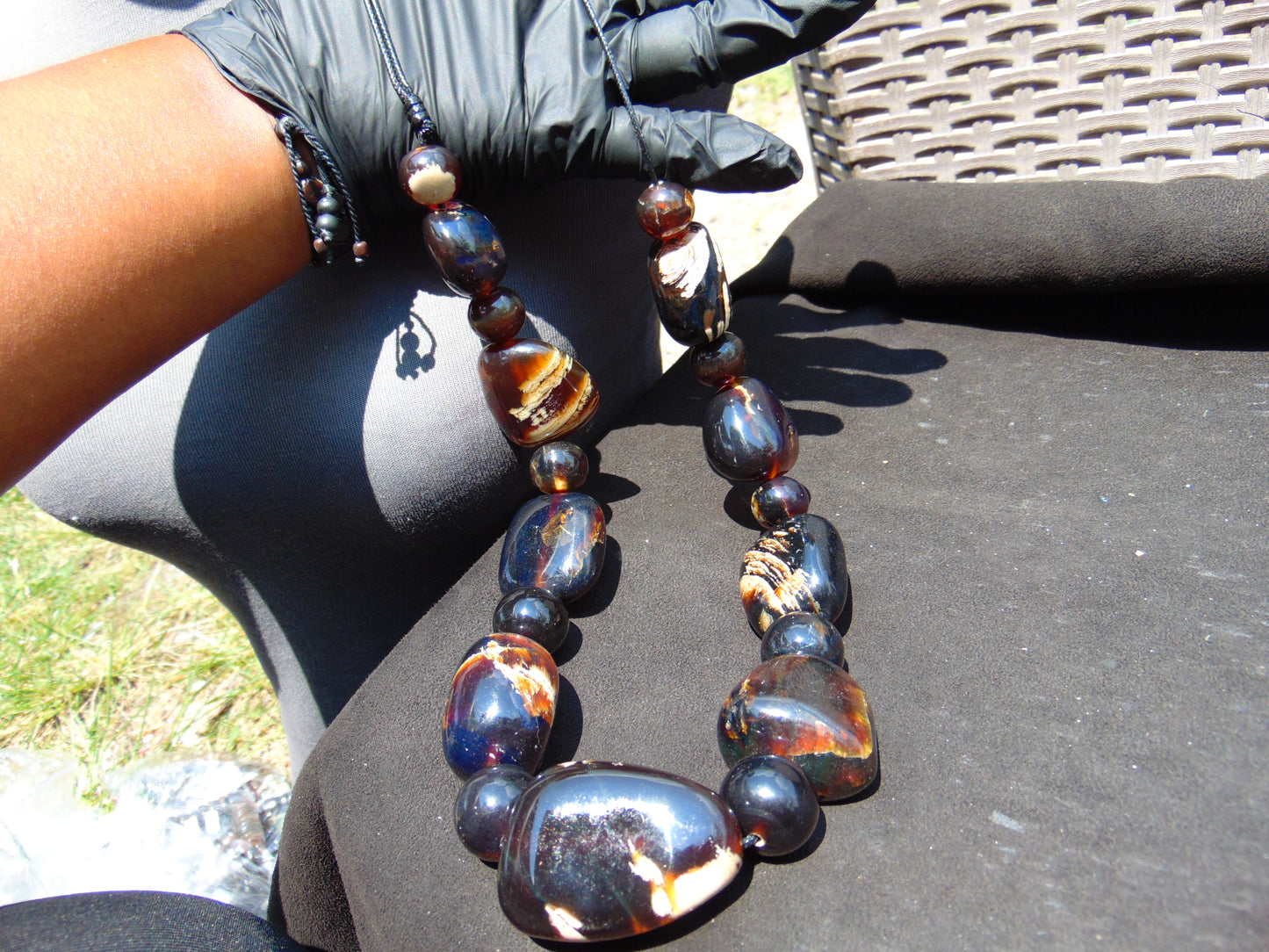 170 gram Small Beads Combination Necklace Indonesian Amber for Healing NK30