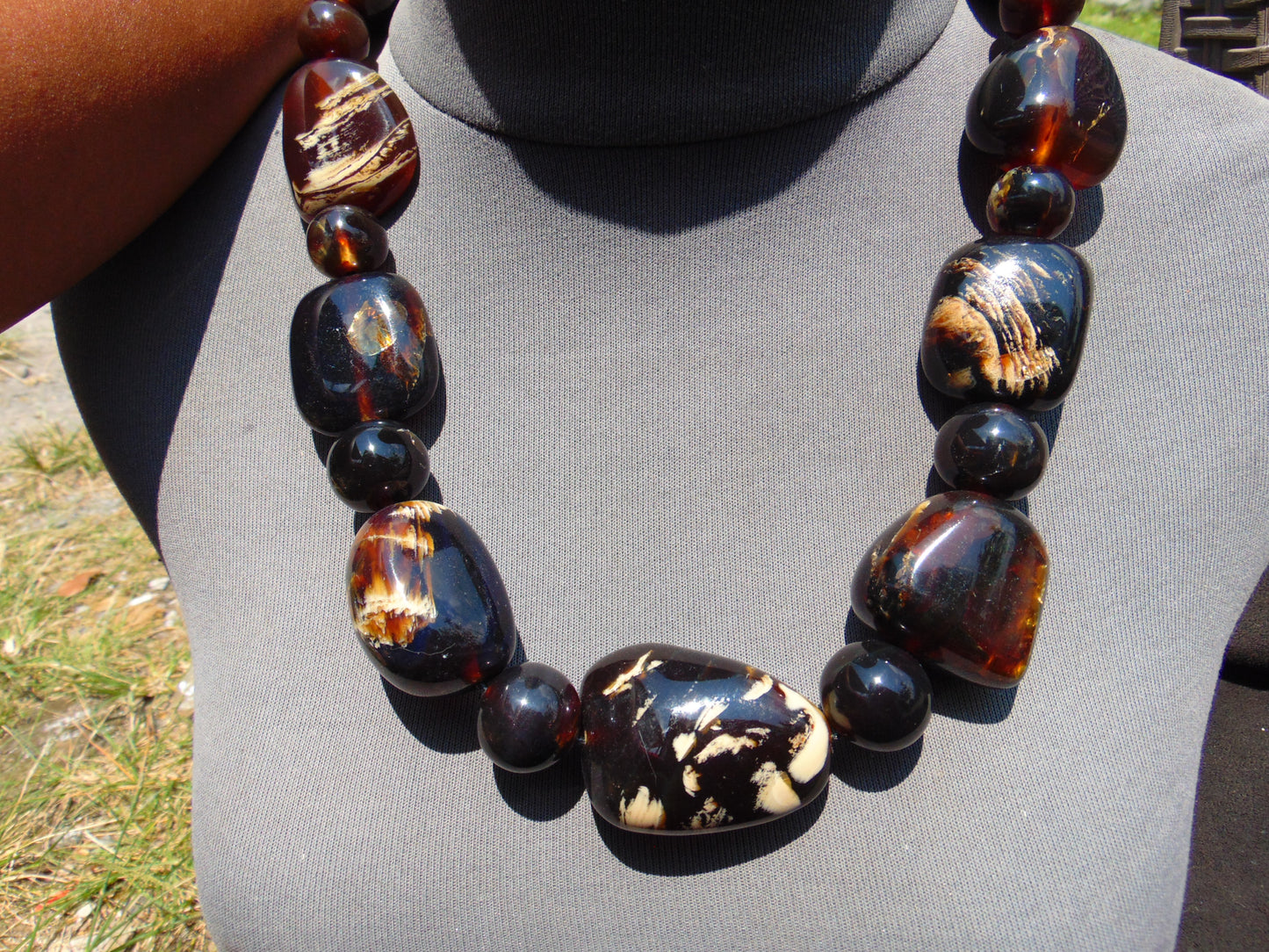 170 gram Small Beads Combination Necklace Indonesian Amber for Healing NK30