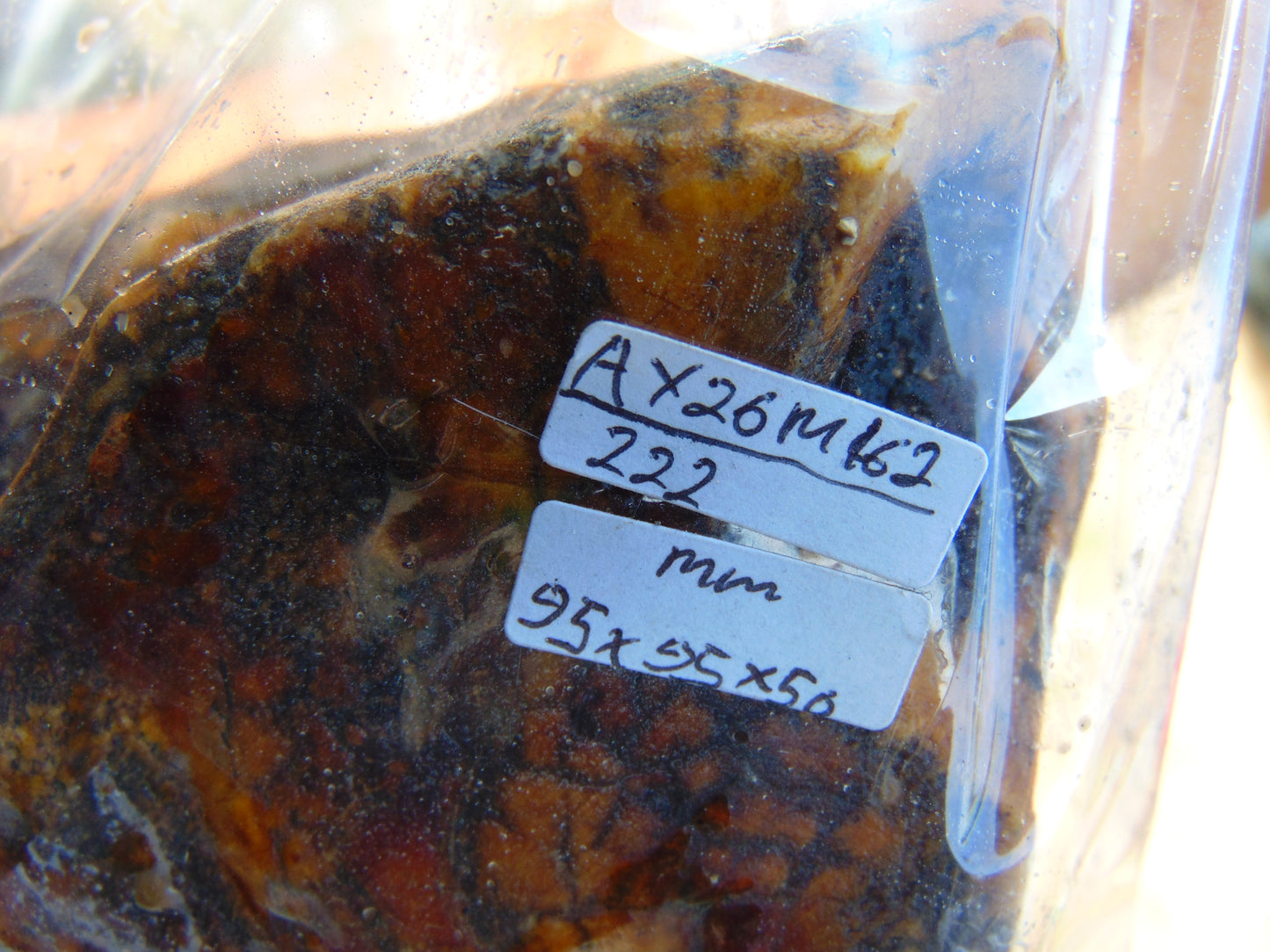 222 gram Polished Indonesia Yellow Aromatic Amber for Healing AY26M162