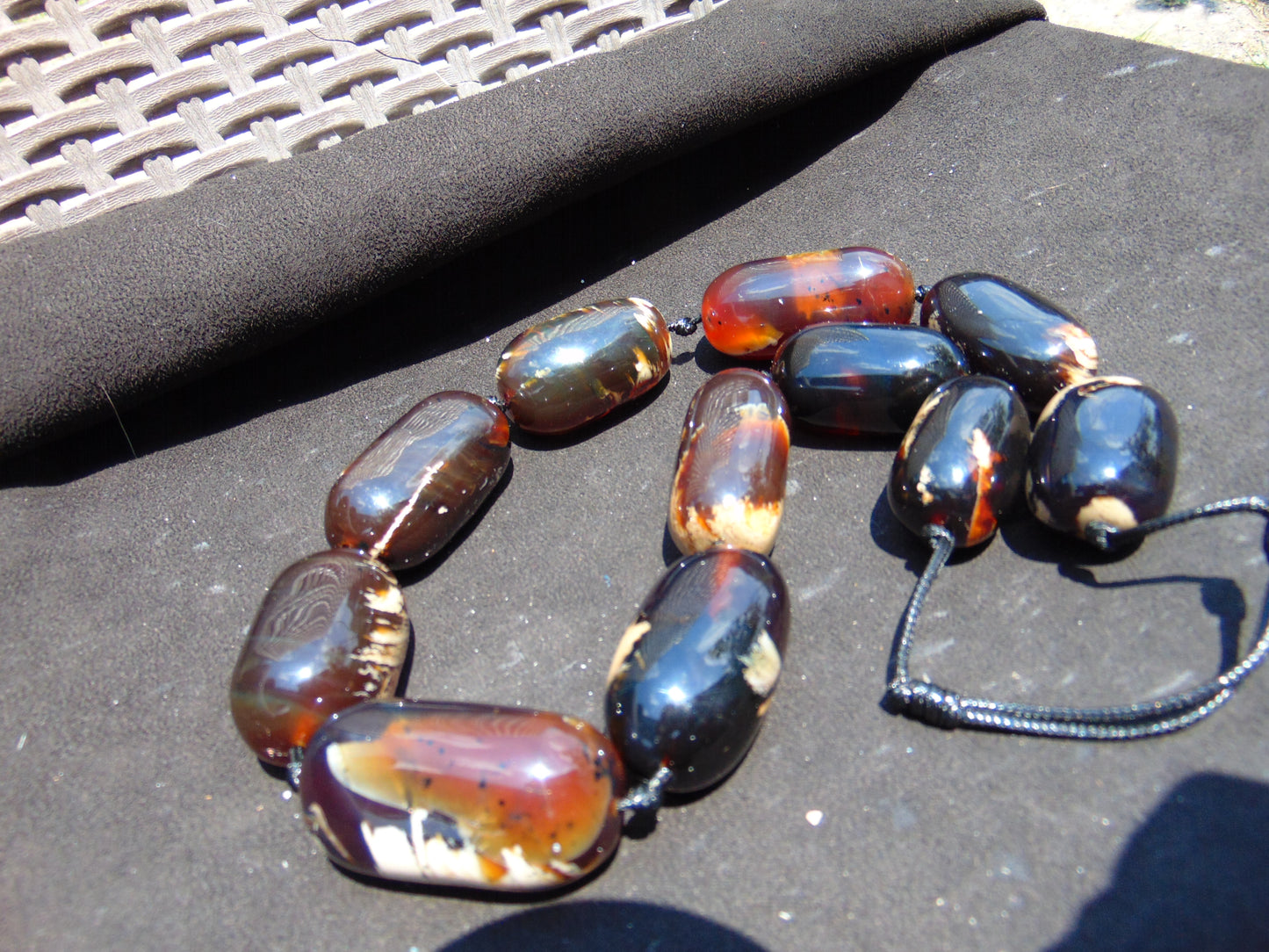 192 gr Big Necklace Indonesian Amber for Healing A11K37