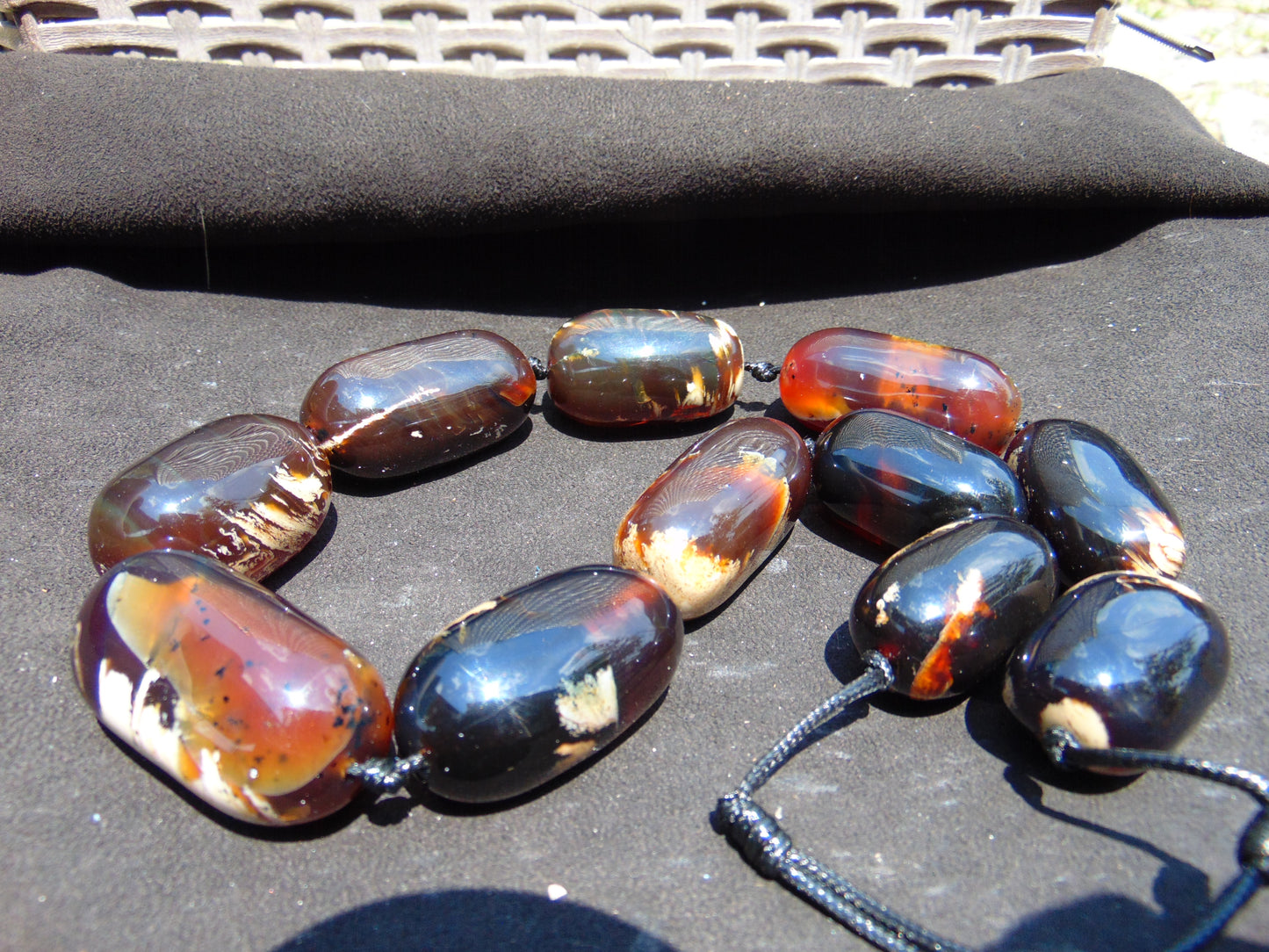 192 gr Big Necklace Indonesian Amber for Healing A11K37