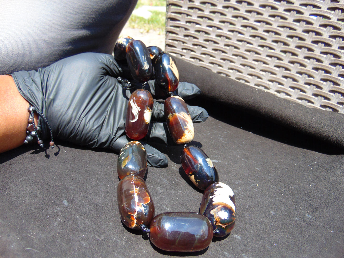 192 gr Big Necklace Indonesian Amber for Healing A11K37
