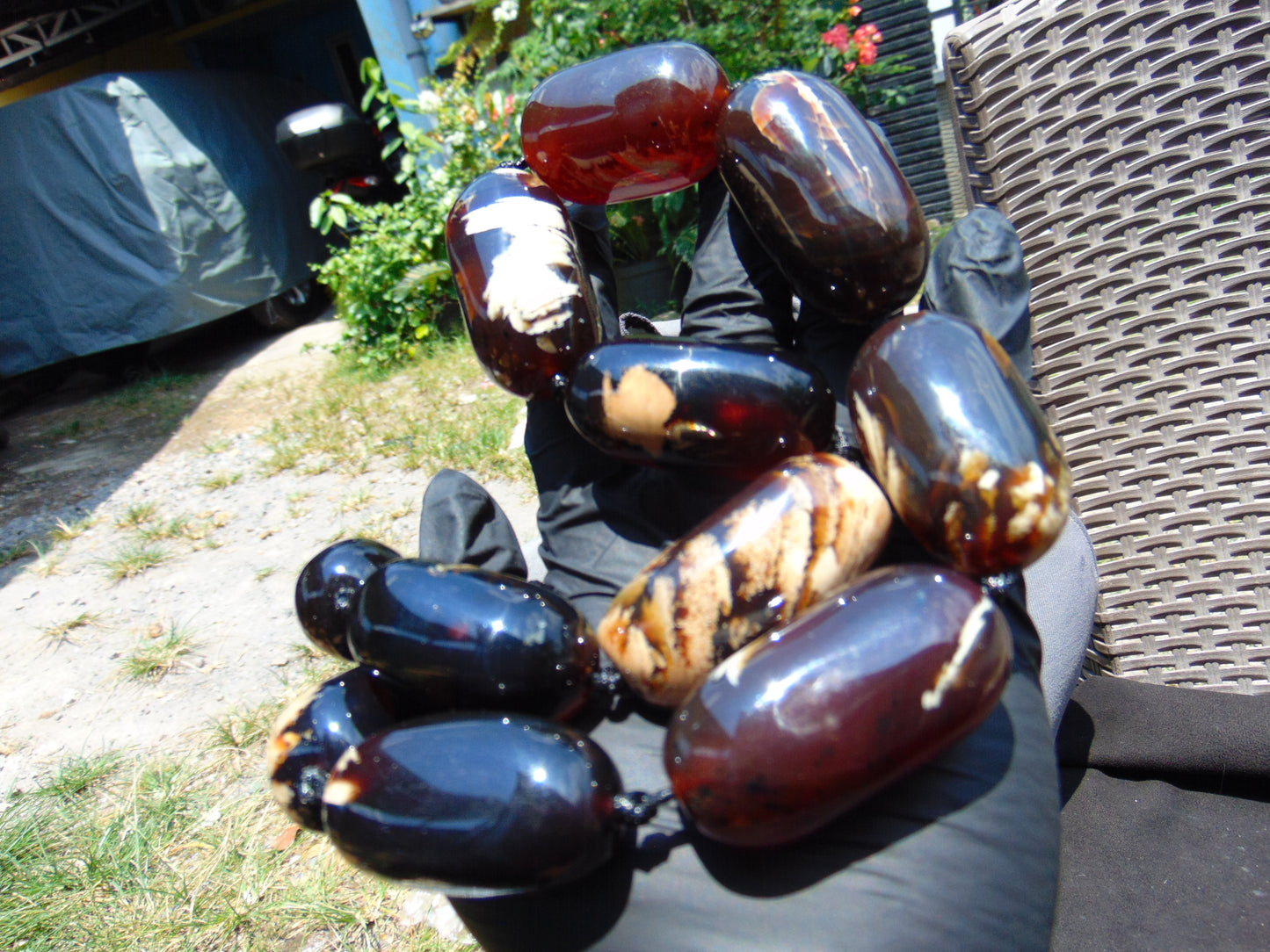 192 gr Big Necklace Indonesian Amber for Healing A11K37