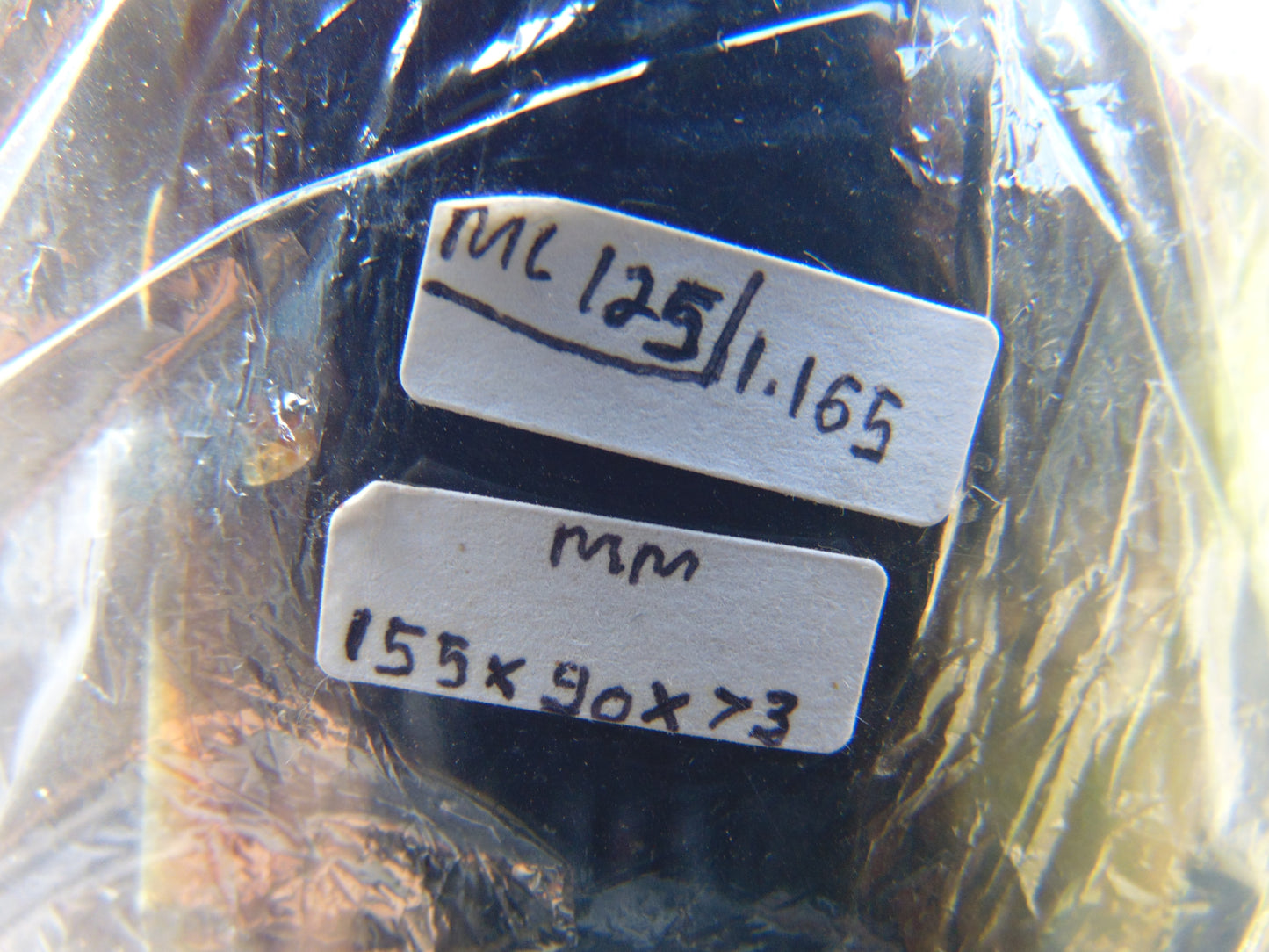 1165 gr Full Polished 155x90x73 mm Indonesia Dark Blue Amber for Healing ML125