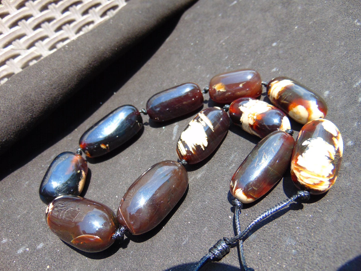 152 gr Big Necklace Indonesian Amber for Healing A11K41