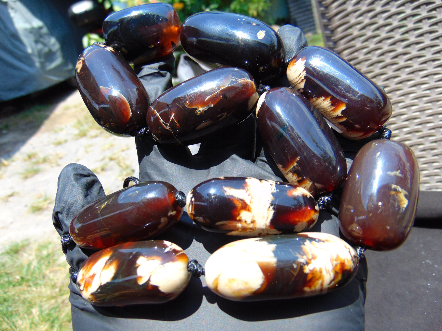 152 gr Big Necklace Indonesian Amber for Healing A11K41