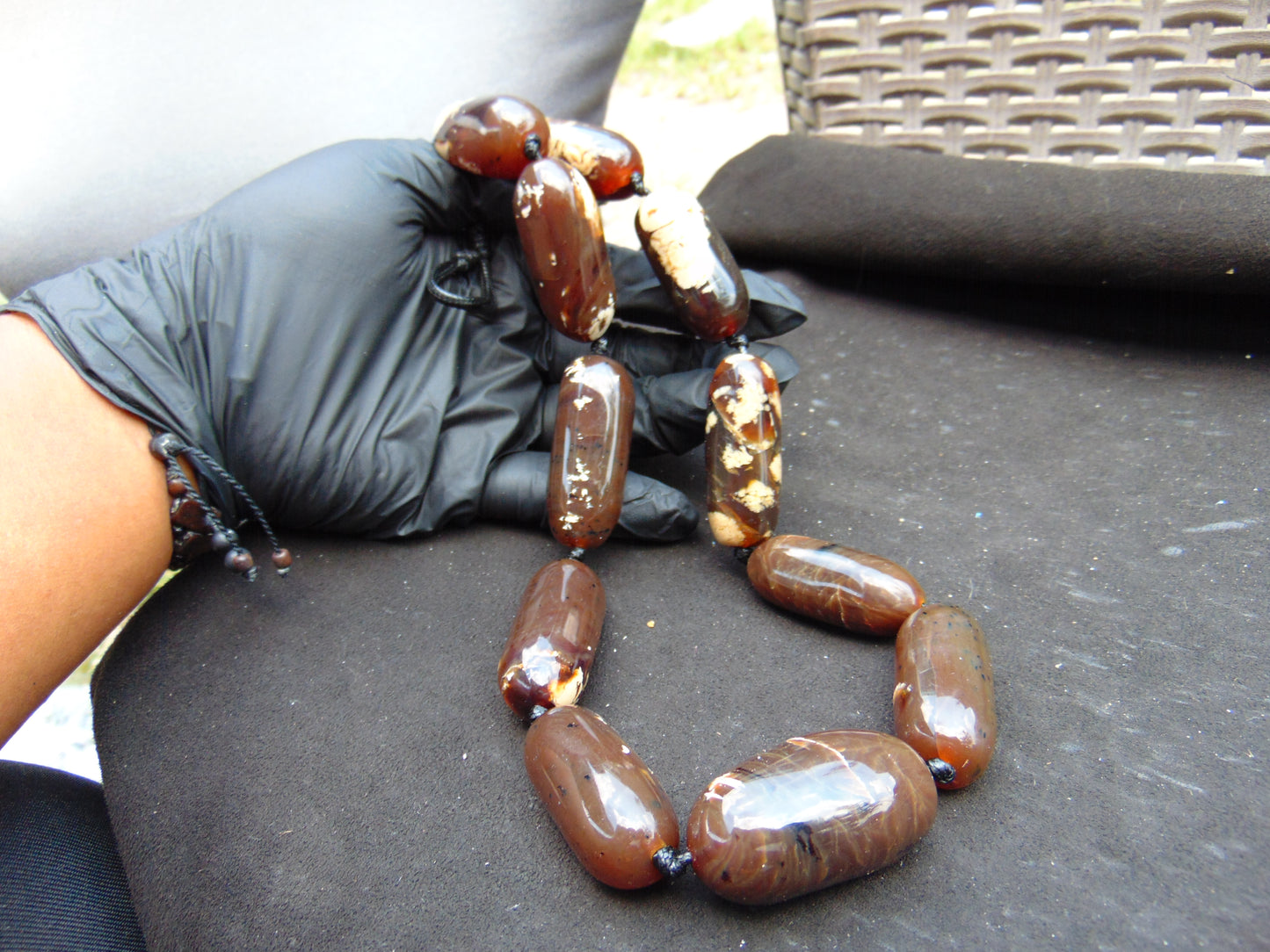 121 gr Big Necklace Indonesian Amber for Healing A11K42